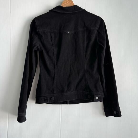Liverpool Power Flex black Denim Jacket size extra small soft stretchy material - Picture 5 of 8